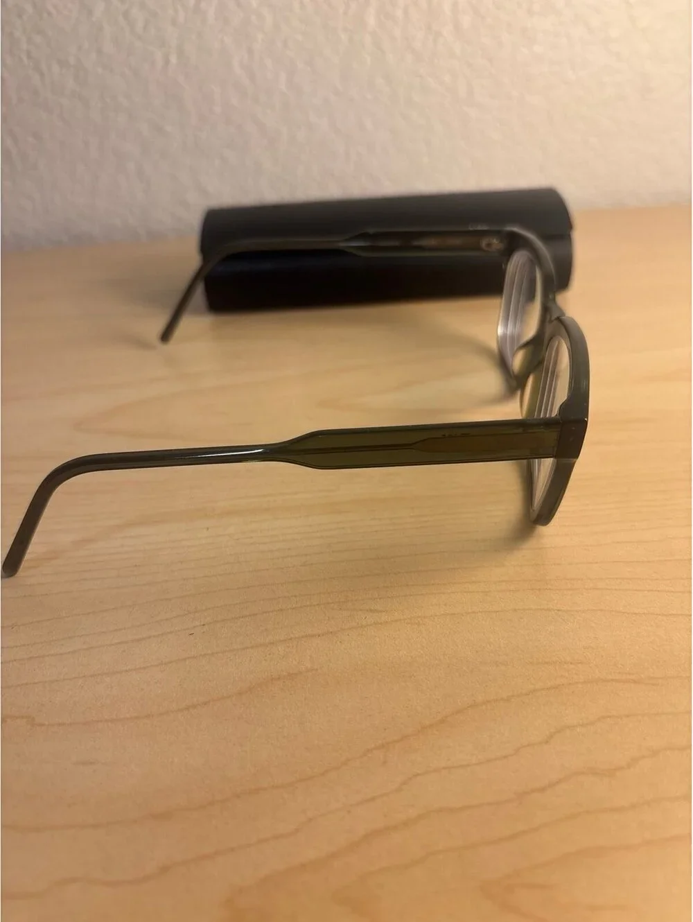 MUSE eyeglass frames handmade Transparent green